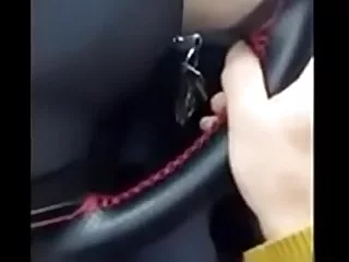 Chinese girl car shock